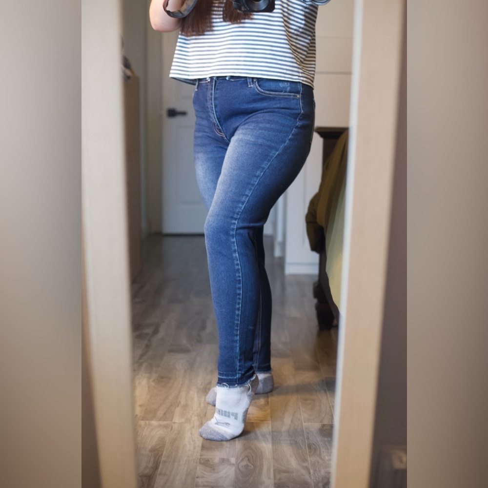 KanCan Dark Blue Skinny Jeans for Women
